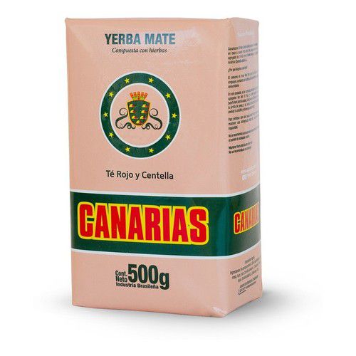 Erva Mate Canarias 500 G Té rojo  Uruguaio Pura Folha