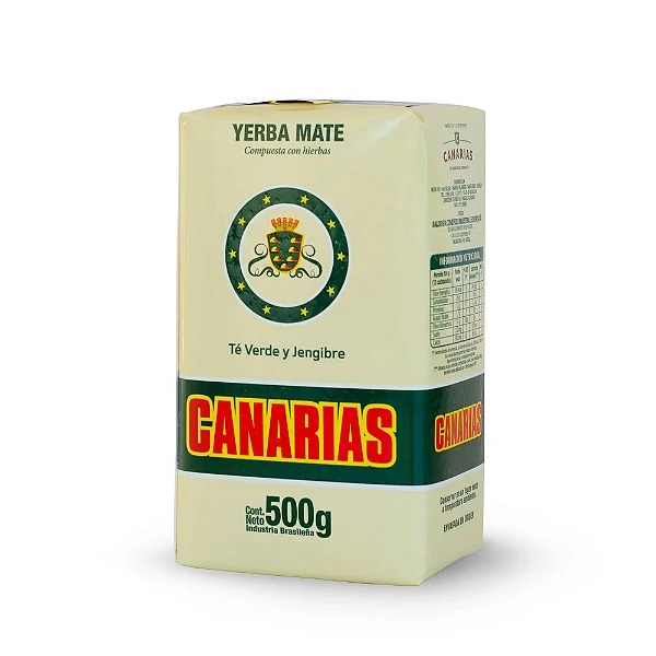 Erva mate Canarias - Chá verde e Gengibre