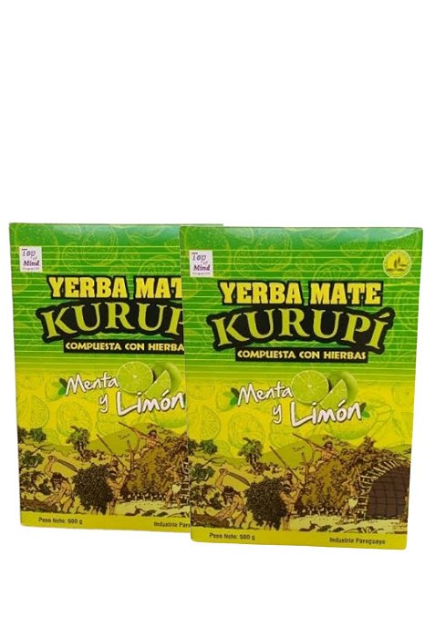 Kit 2 Erva mate de tereré Kurupi Menta e Limão original