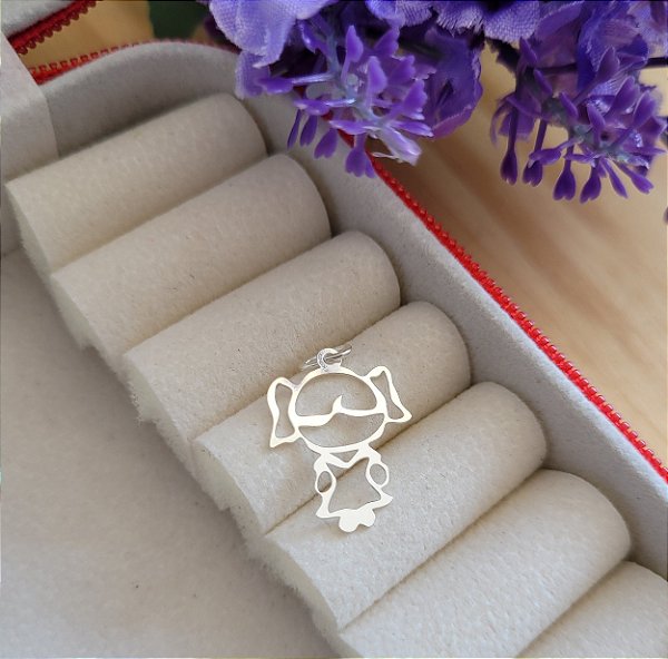 Pingente Menina ( Filha ) - Prata 925 - MPI147-546