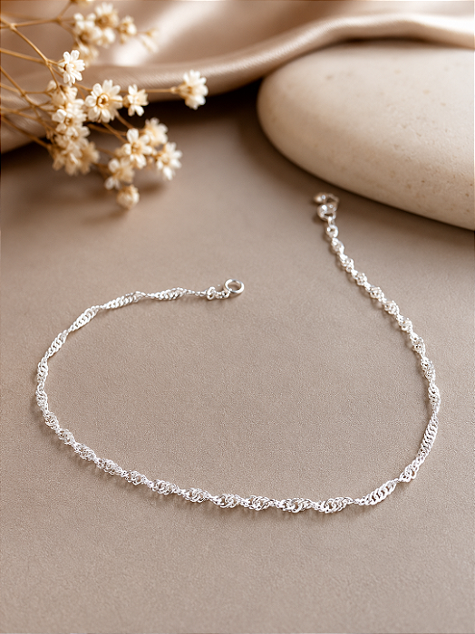 Pulseira Singapura - Prata 925