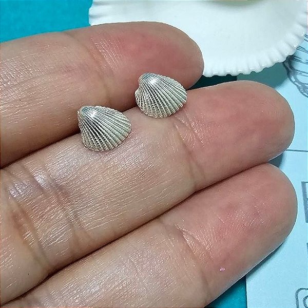 Brinco Concha Prata 925 - 6mm