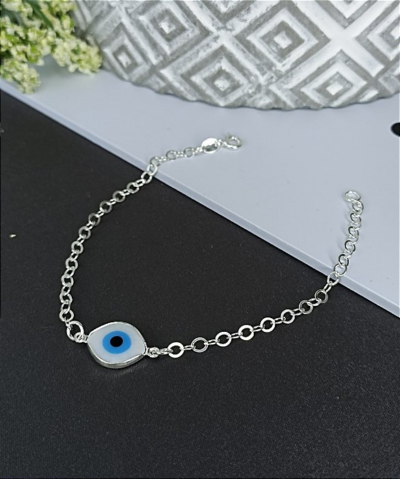 Pulseira Olho Grego - 20 cm - Prata 925 - MP342-1782