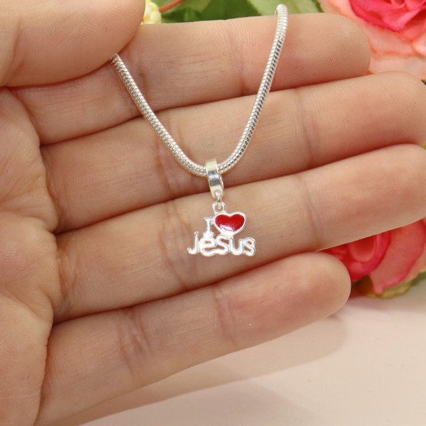 Berloque I Love Jesus - Prata 925 - MBL94-1488