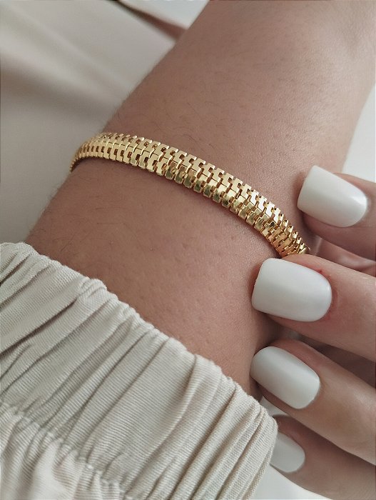 Pulseira Feminina Lacraia - Semijoia 18k - MP400-13260