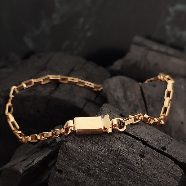 Pulseira Masculina Elo Cartier - Semijoia 18k - MP366-15160