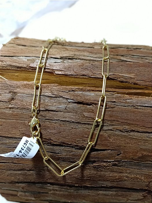 Corrente Elo Cartier - Semijoia 18k - 45 cm - 4 mm