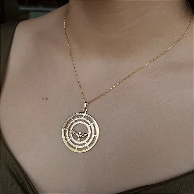 Gargantilha Espírito Santo - Semijoia 18k - MC831-27270