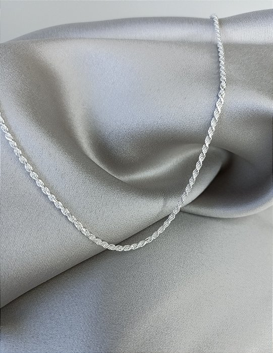 Gargantilha Cordão Baiano Prata 925 - 50cm - MC861-37226