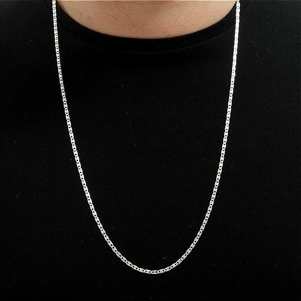 Corrente Masculina Tampa De Latinha - Prata 925 - 60cm - 2.5mm - MC899-58348