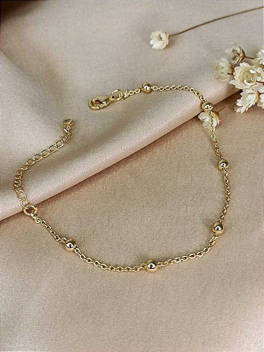 Pulseira Bolinhas - Semijoia 18k - MP486-04150