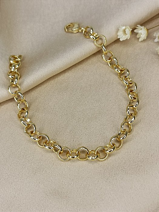 Pulseira Elo Português - Semijoia 18k - MP505-12120