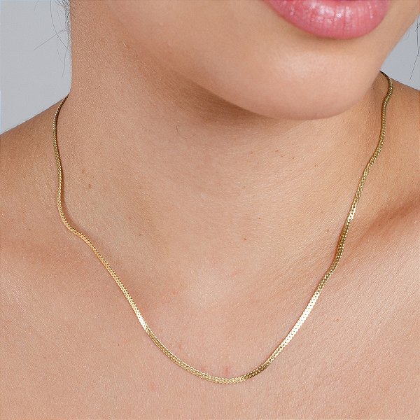 Gargantilha Elo Grumet - Semijoia 18k - MC975-12180