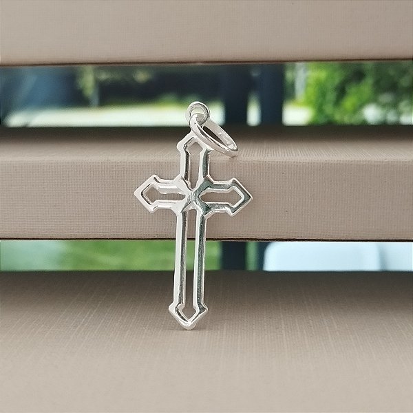 Pingente Cruz Vazada - Prata 925 - MPI358-0964