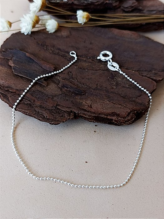 Pulseira Bolinha Lisa - Prata 925 - MP634-638