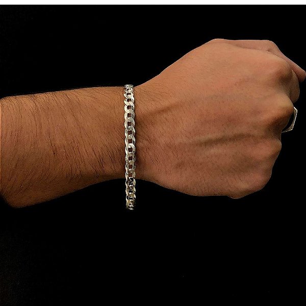 Pulseira Masculina Elo Grumet - 6mm - Prata 925 - MP643-91546