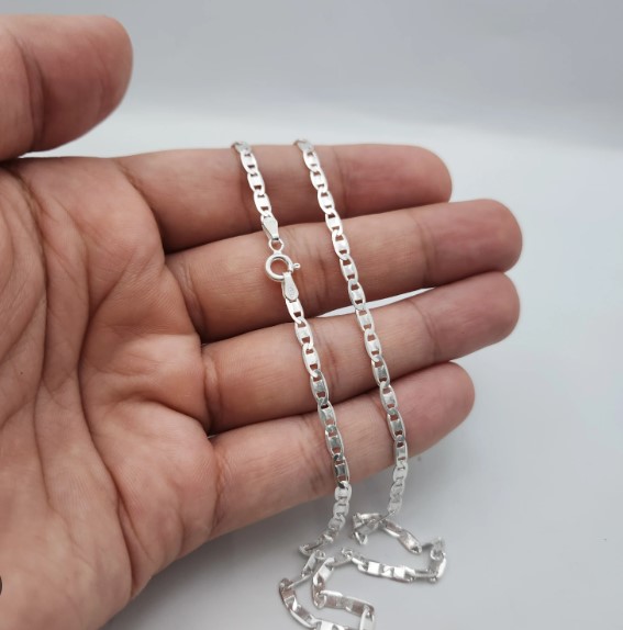 Corrente Masculina Piastrine - 70cm - 2.5mm - Prata 925 - MG573-66390