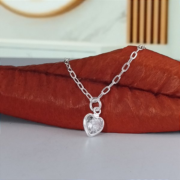 Pulseira Com Ponto de Luz Coração - Prata 925 - MP751-1272