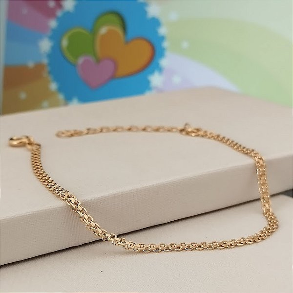 Pulseira Esteira Infantil - Semijoia 18k - MP891-798