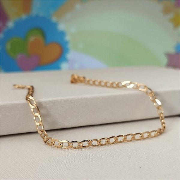 Pulseira Infantil Elo Grumet - Semijoia 18k - MP906-580