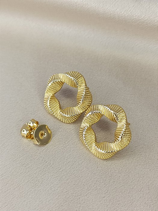Brinco Torcido Semijoia 18K - B73-08180