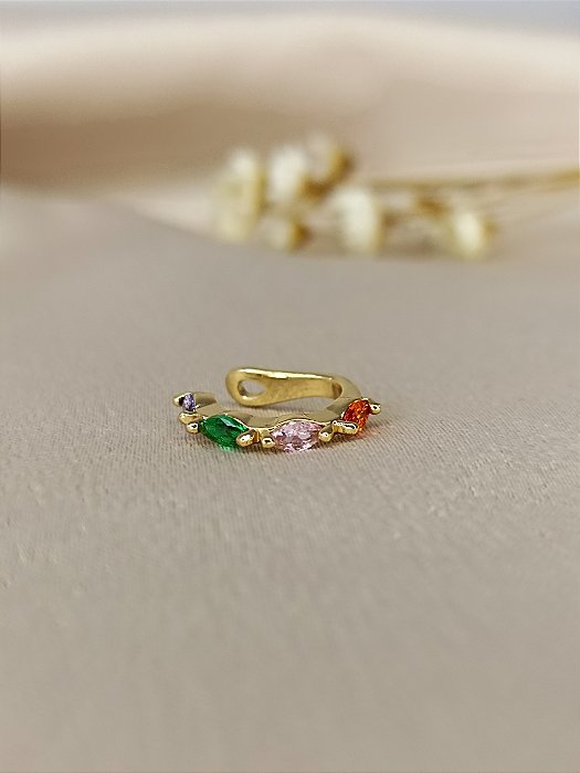 Piercing Fake Multicor - Semijoia 18k - B125-776