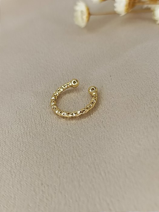 Piercing Fake Trabalhado - Semijoia 18k - B129-556