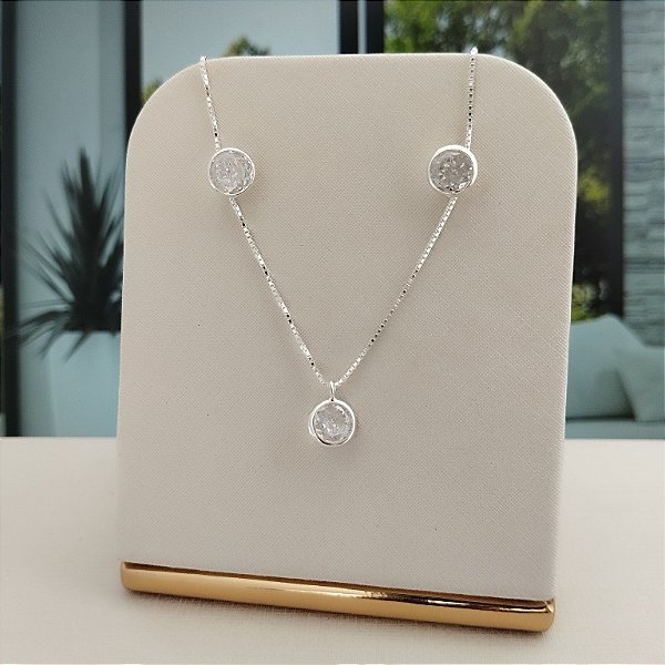 Conjunto Ponto de Luz - Prata 925 - MCJ98-24144