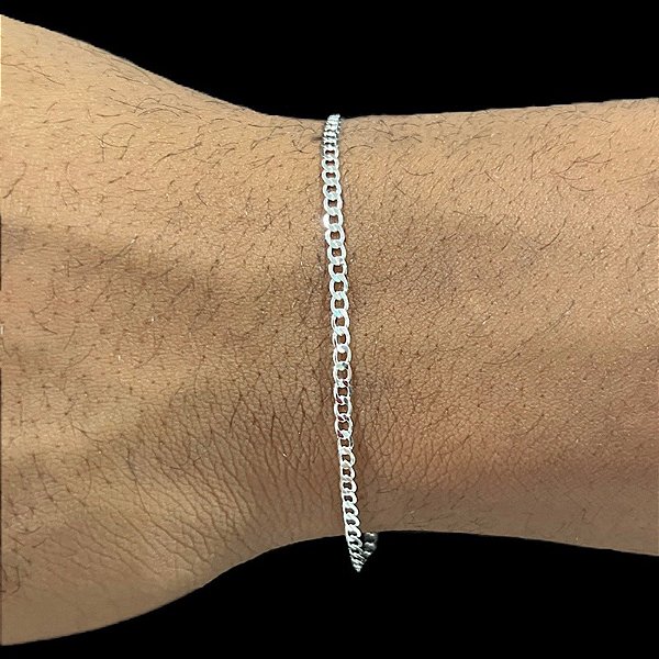 Pulseira Masculina Grumet - 2.5mm - Prata 925 - MP917-19120