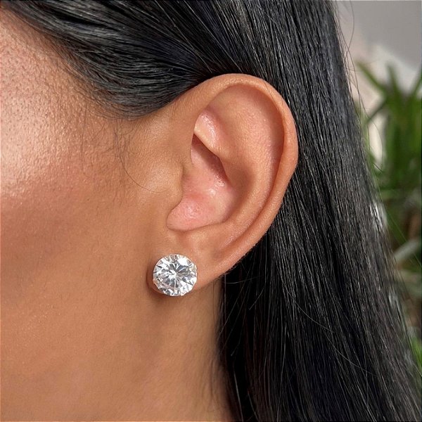 Brinco Ponto de Luz - 12mm - Prata 925 - B223-1378