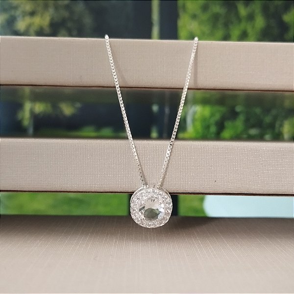Gargantilha Ponto de Luz Cravejada - Prata 925 - MG652-32192