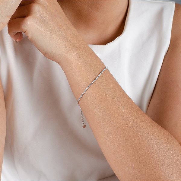 Pulseira Riviera (Com Ródio) - Prata 925 - MP963-50300