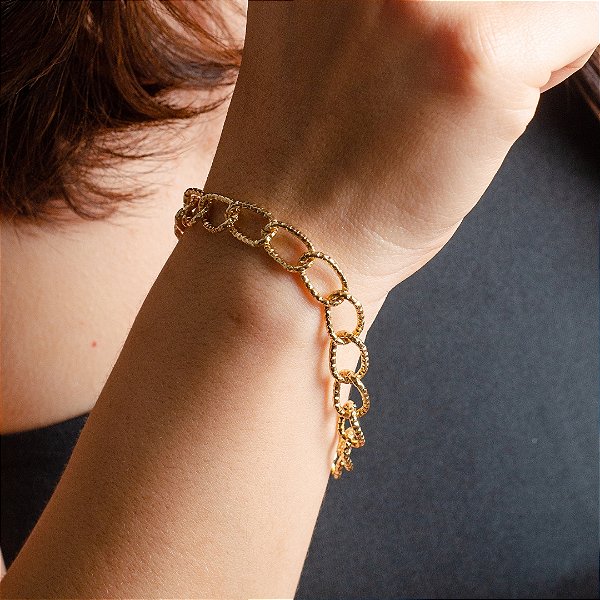 Pulseira Elos - Semijoias 18k - Antialérgica  - MP969-16170