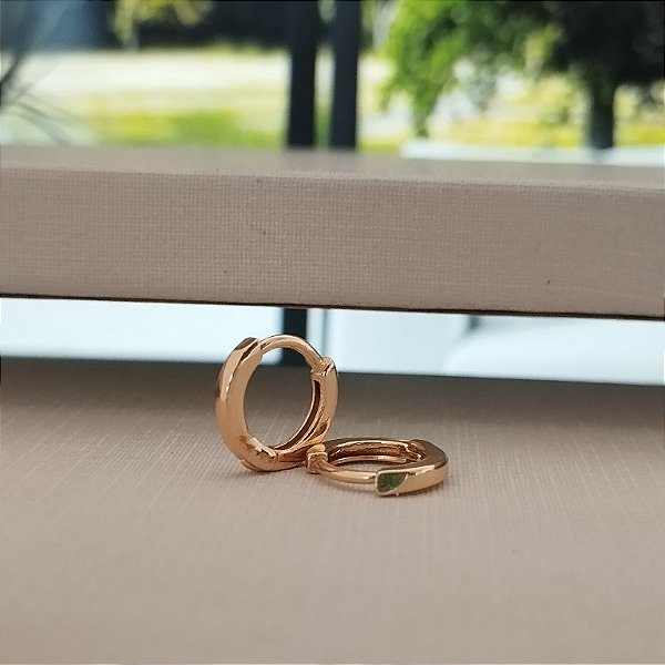 Argola Lisa - 10mm- Semijoia 18k -B517-0372
