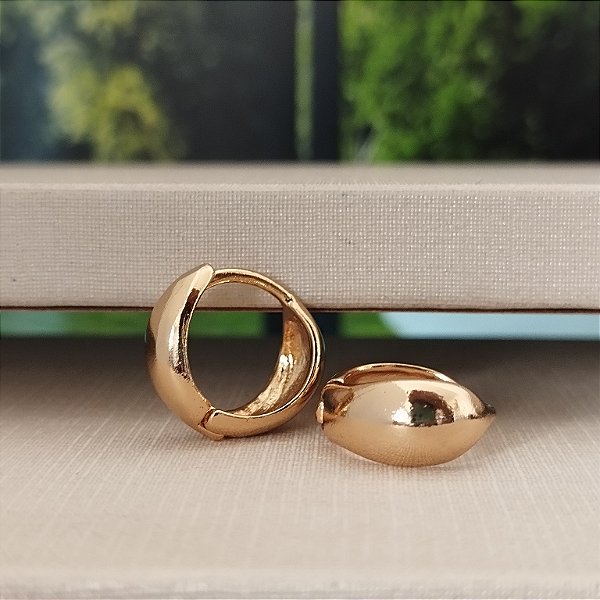 Argola Lisa -14mm- Semijoia 18k -B536-07120