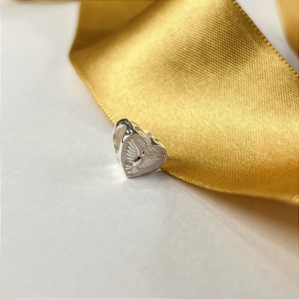 Berloque Separador Coração Espírito Santo - Prata 925 - MBL330-22132