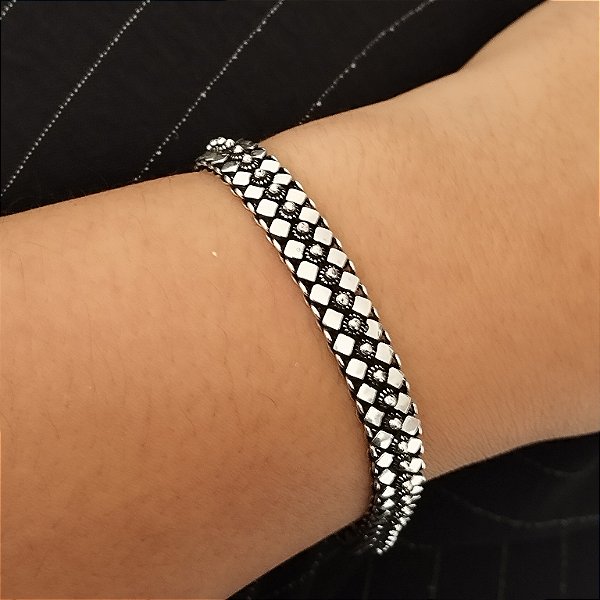 Pulseira Bali Pikun - Prata 925 - Cor Envelhecida - P111-2601560