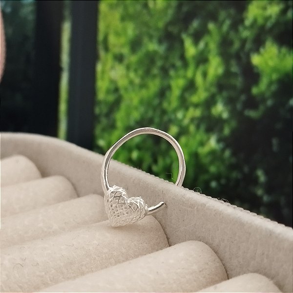 Piercing Coração Filigrama - (Unidade) - Prata 925 - B596-1272
