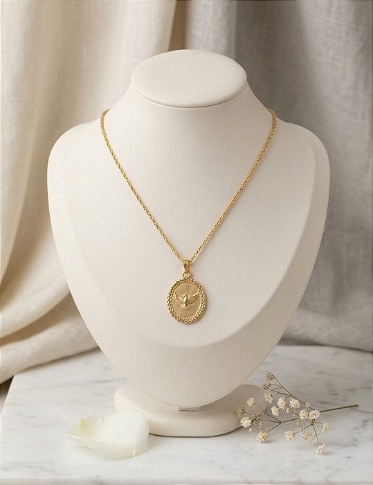 Gargantilha Espírito Santo - Semijoia 18k - MG849-X180