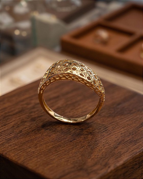 Anel Vazado - Semijoia 18k - MA538-X190