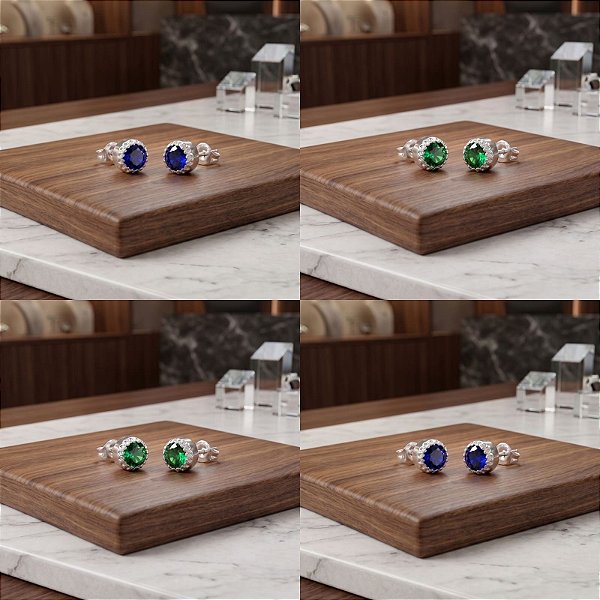 Brinco Zircônia Cravejado - Prata 925 - B636-X186