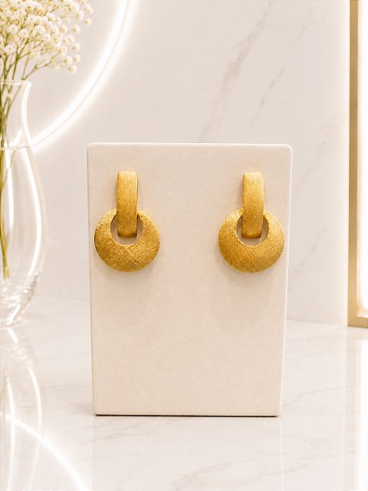 Brinco Orgânico - Semijoia 18k - B823