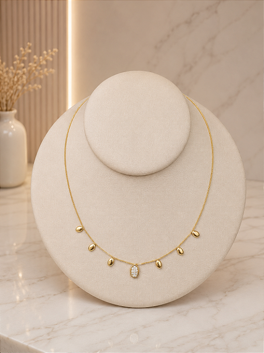 Gargantilha Feminina - Semijoia 18k - MG1033