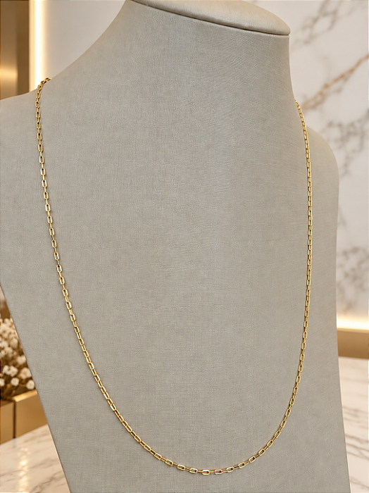 Corrente Masculina 70CM 2MM- Semijoia 18k- MG1093