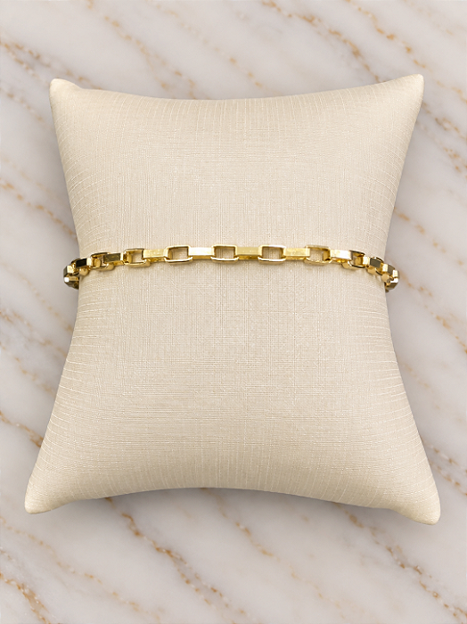Pulseira Masculina Elo Cartier- Semijoia 18k- P230