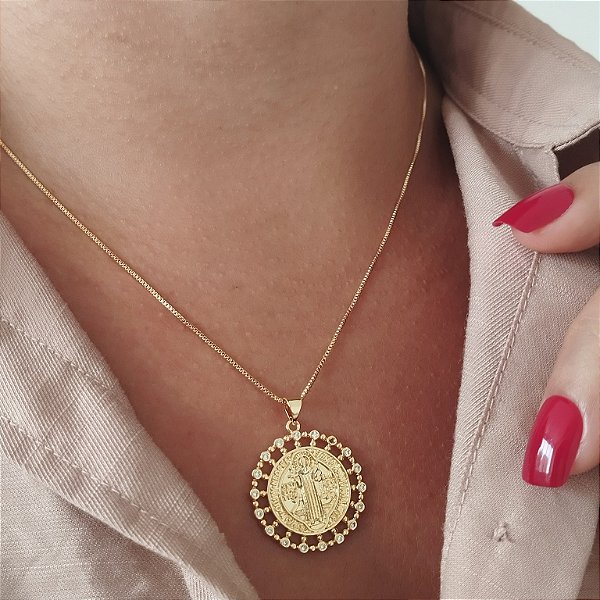 Gargantilha Semijoia 18k - São Bento
