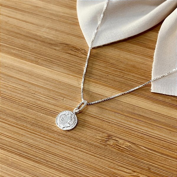 Gargantilha São Bento Dupla Face - Prata 925 - MC92-15156