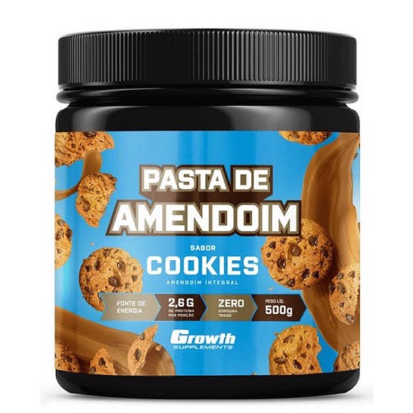 Pasta de Amendoim Sabor Cookies 500g - Growth Supplements