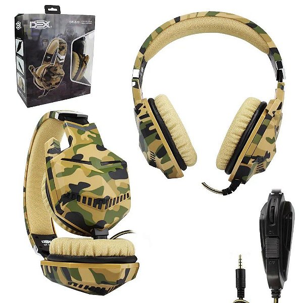 Headset Camuflado Dex Df-508 para PS4 E XBOX ONE P3