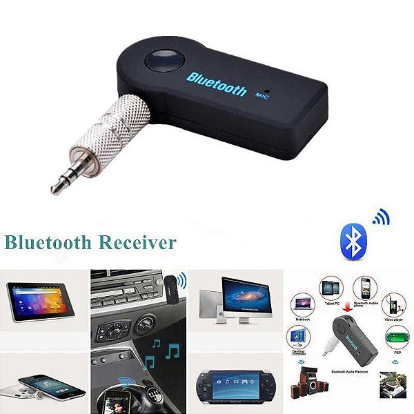 Adaptador P2 - Bluetooth Sem Fio Para Carro